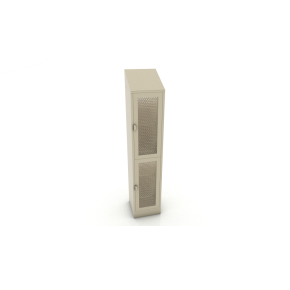 Locker Metalico de 2 Puertas con Malla LMC-2