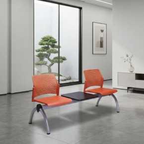 Banca de Espera con Mesa Rewind 3 plazas RE-573M-N