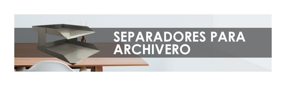 Separadores para archivero