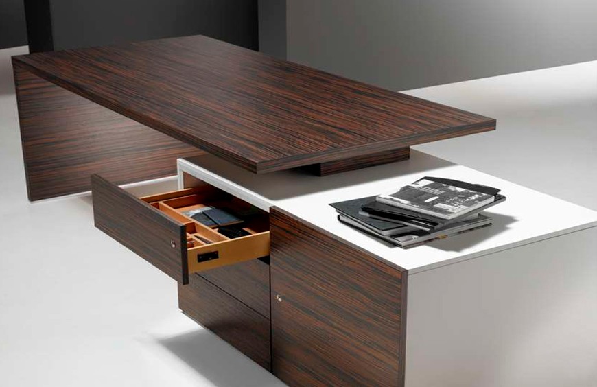 ¿Cómo son los escritorios ejecutivos con cajones?